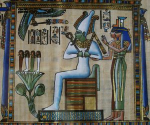 Osiris et ses sœurs Isis et Nephthys